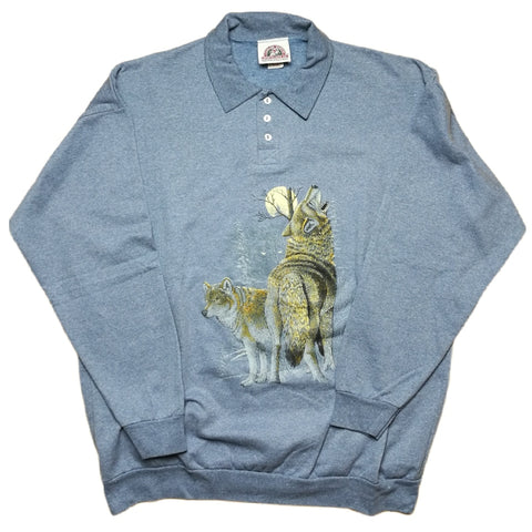 Wolf print sweatshirt (L)