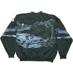 All-over eagle forrest print sweatshirt (XL)