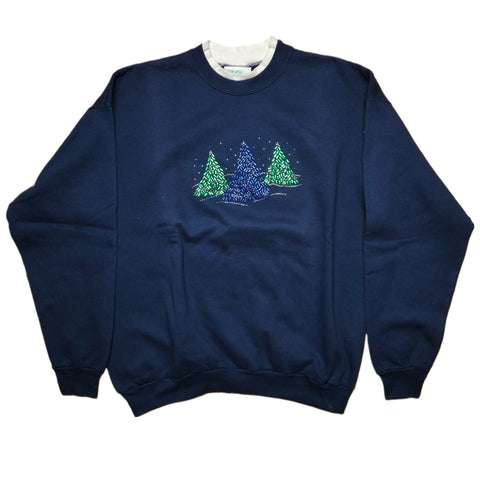 Christmas tree novelty sweatshirt (L/XL)