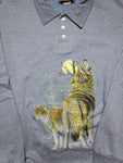 Wolf print sweatshirt (L)