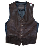 Vintage leather vest (L)