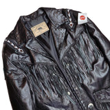 Leather fringe jacket | 3XXL