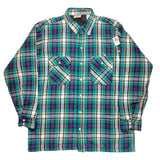 Vintage quilt lined flannel shirt (L)