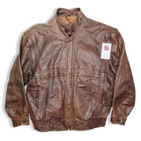 Leather jacket, removable sleeves | M
