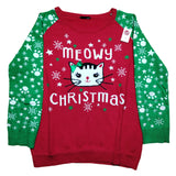 Meowy Christmas sweater (S/M)
