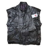 Leather jacket, removable sleeves | L/XL