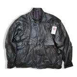 Leather jacket, removable sleeves | L/XL