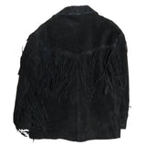 Leather fringe jacket | S/M
