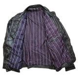 Leather jacket, removable sleeves | L/XL
