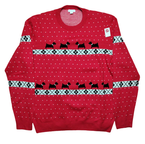 Wintery doggies sweater (L)