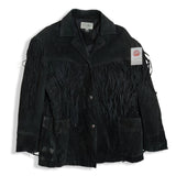 Leather fringe jacket | S/M
