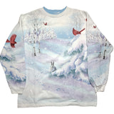 All-over winter novelty sweatshirt (L)